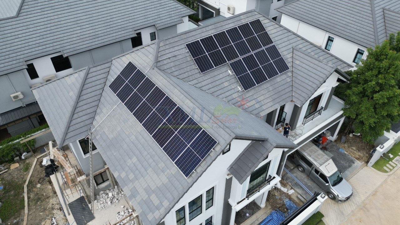 ระบบโซล่าเซลล์ติดหลังคา Enphase Solar Rooftop ขนาด 10.08 KW (ON-GRID) 3 Phase พร้อมติดตั้ง