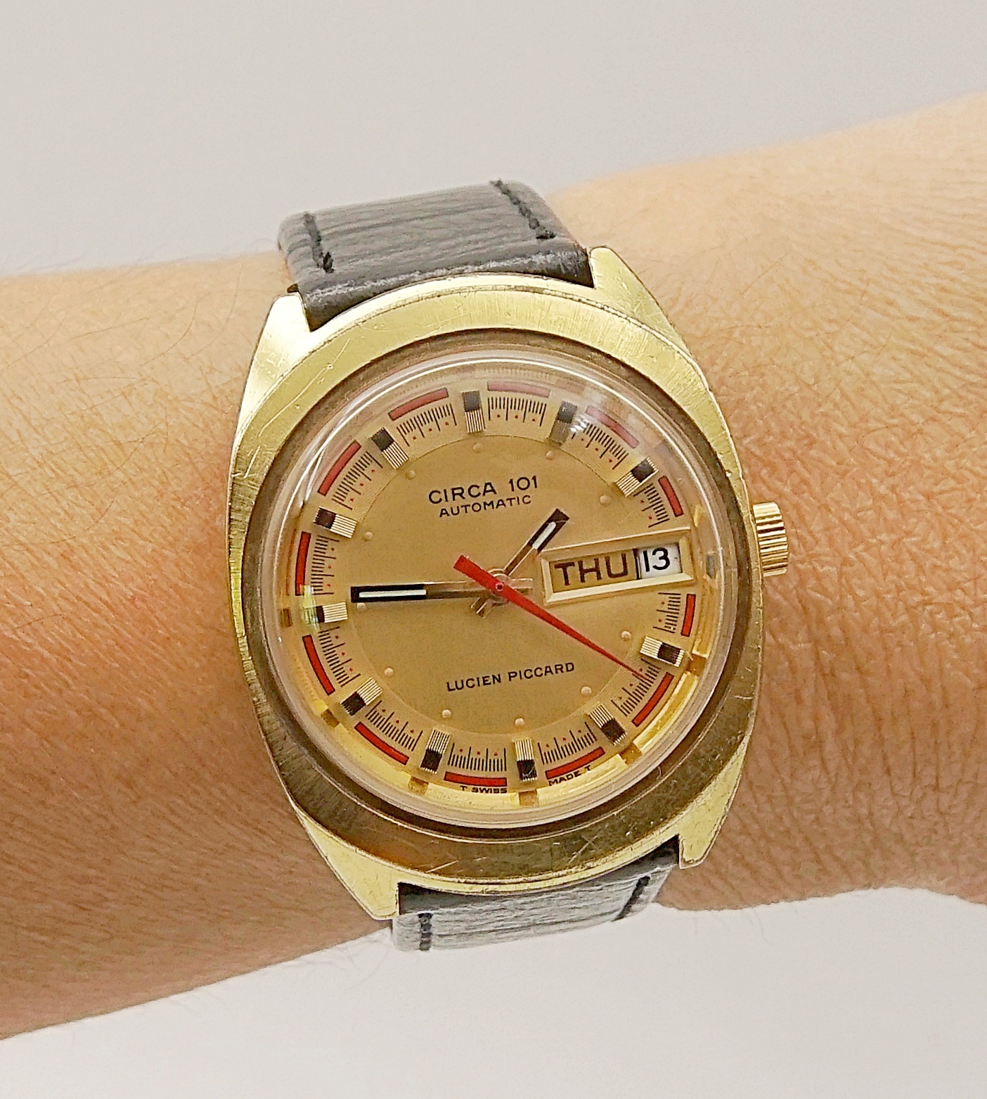 นาฬิกาเก่า LUCIEN PICCARD ออโตเมติก