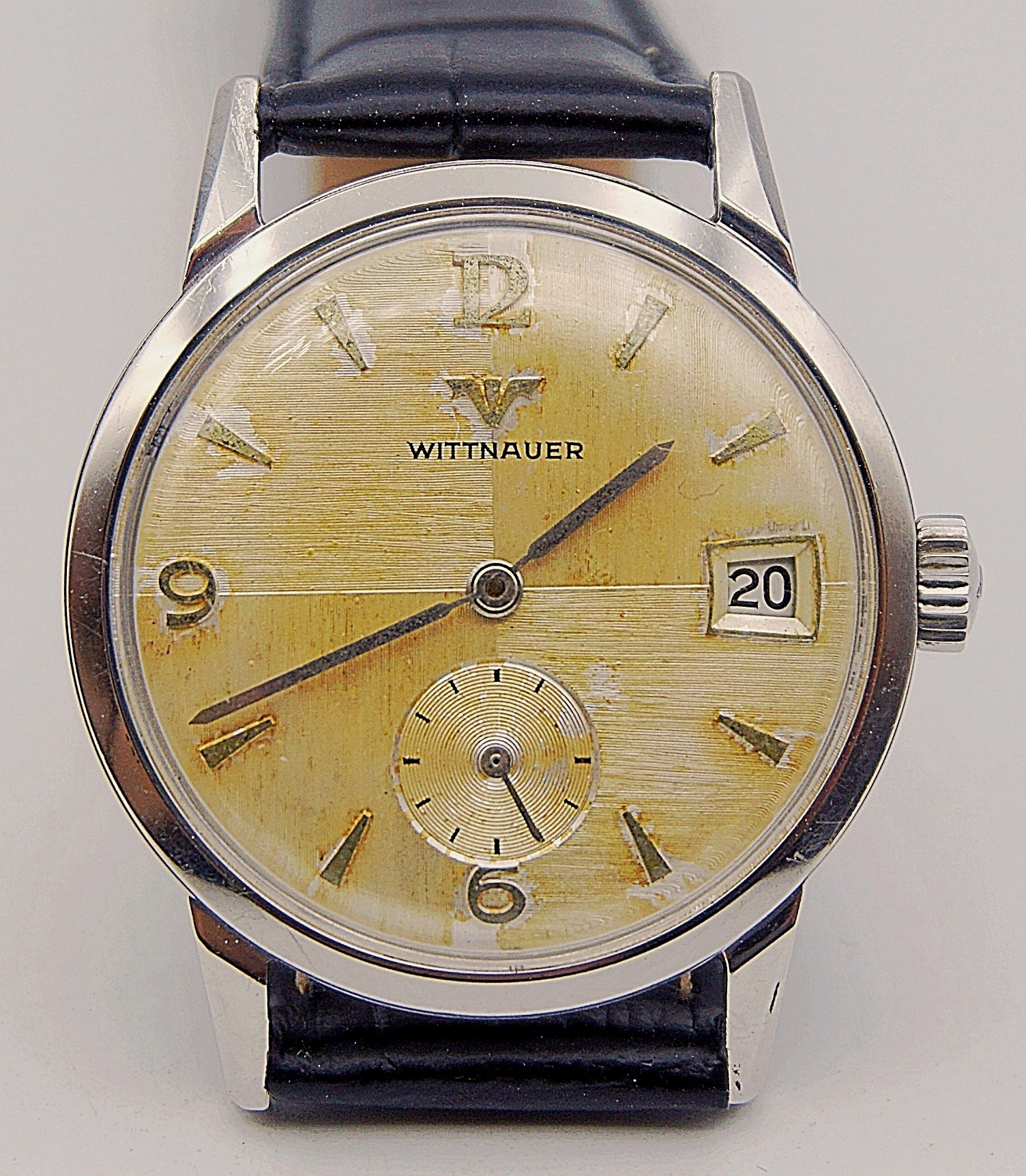นาฬิกาเก่า WITTNAUER BY LONGINES ไขลานสองเข็มครึ่ง