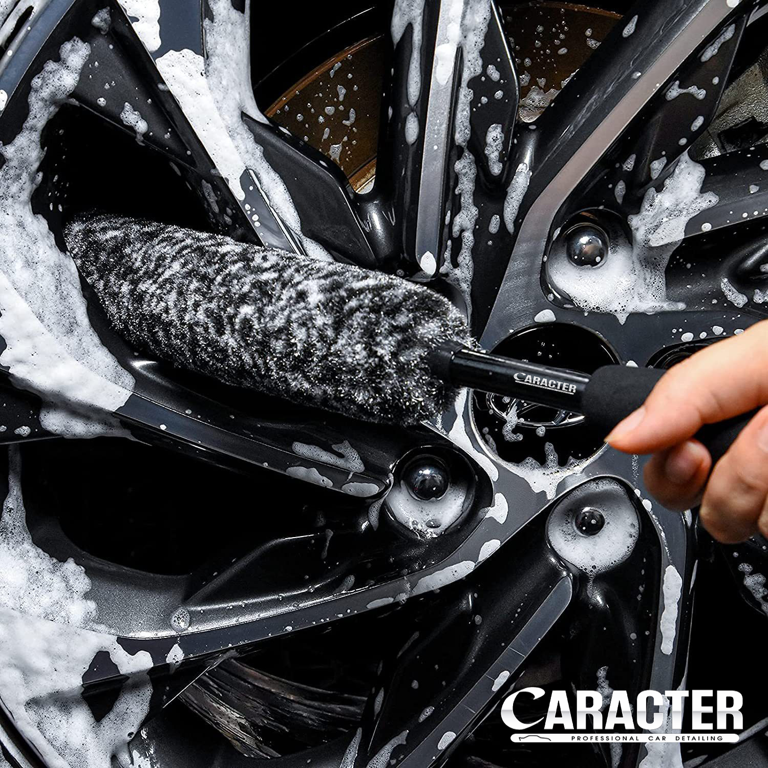 แปรงทำความสะอาดล้อแม็กซ์ CARACTER Speed Wheel Brush