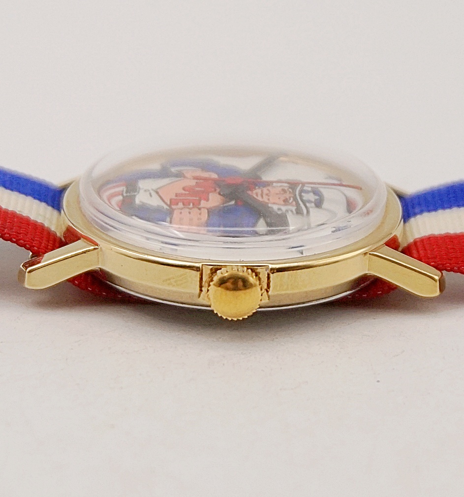 นาฬิกาเก่า TIMEX Uncle Sam Vote ไขลาน