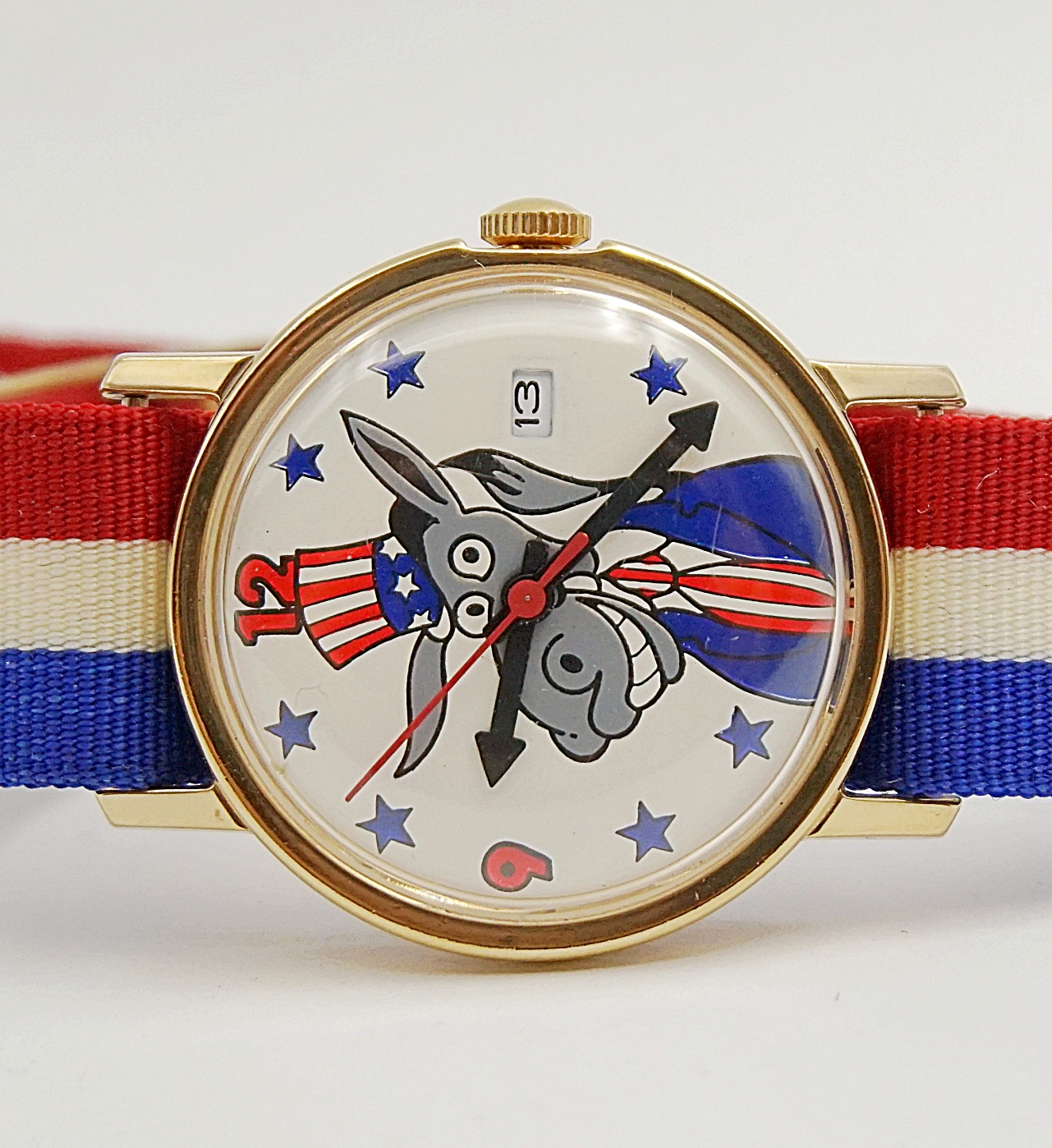 นาฬิกาเก่า DEMOCRATIC DONKEY ไขลาน