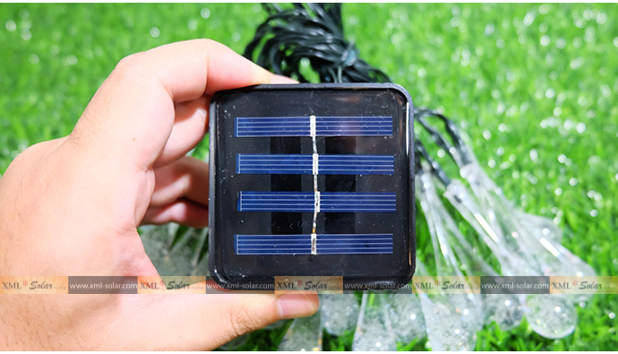 ไฟกระพริบโซล่าเซลล์ รูป หยดน้ำ 30 ชิ้น (เเสง : เหลืองวอมไวท์)