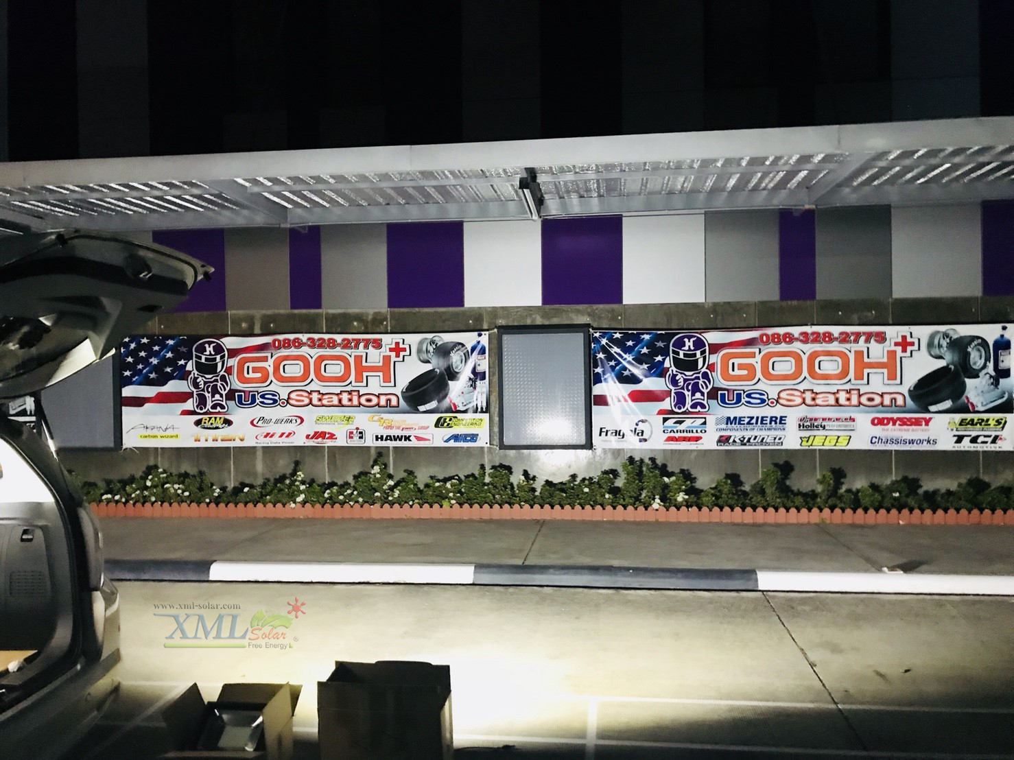 ไฟสปอตไลท์โซล่าเซลล์ 6800 Lumens. ไซต์ใหญ่ (เเสง : ขาว)