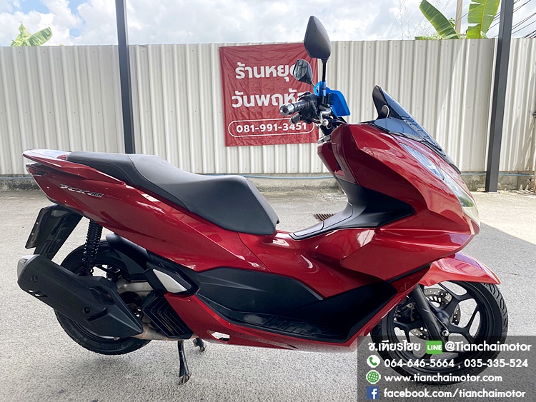 PCX160 ปี64 สีแดงสด เครื่องเดิมๆ ชุดสีสวยรอบคัน เครื่องดี ศูนย์ดี ขับขี่นิ่มๆ ประหยัดน้ำมัน ราคา 82,500