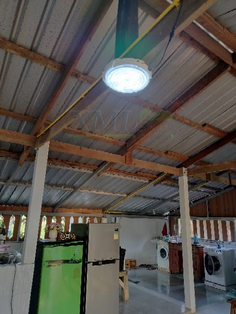 โคมไฟซาลาเปาโซล่าเซลล์ ติดเพดาน-ผนัง รุ่น 200W. (แสงขาว)