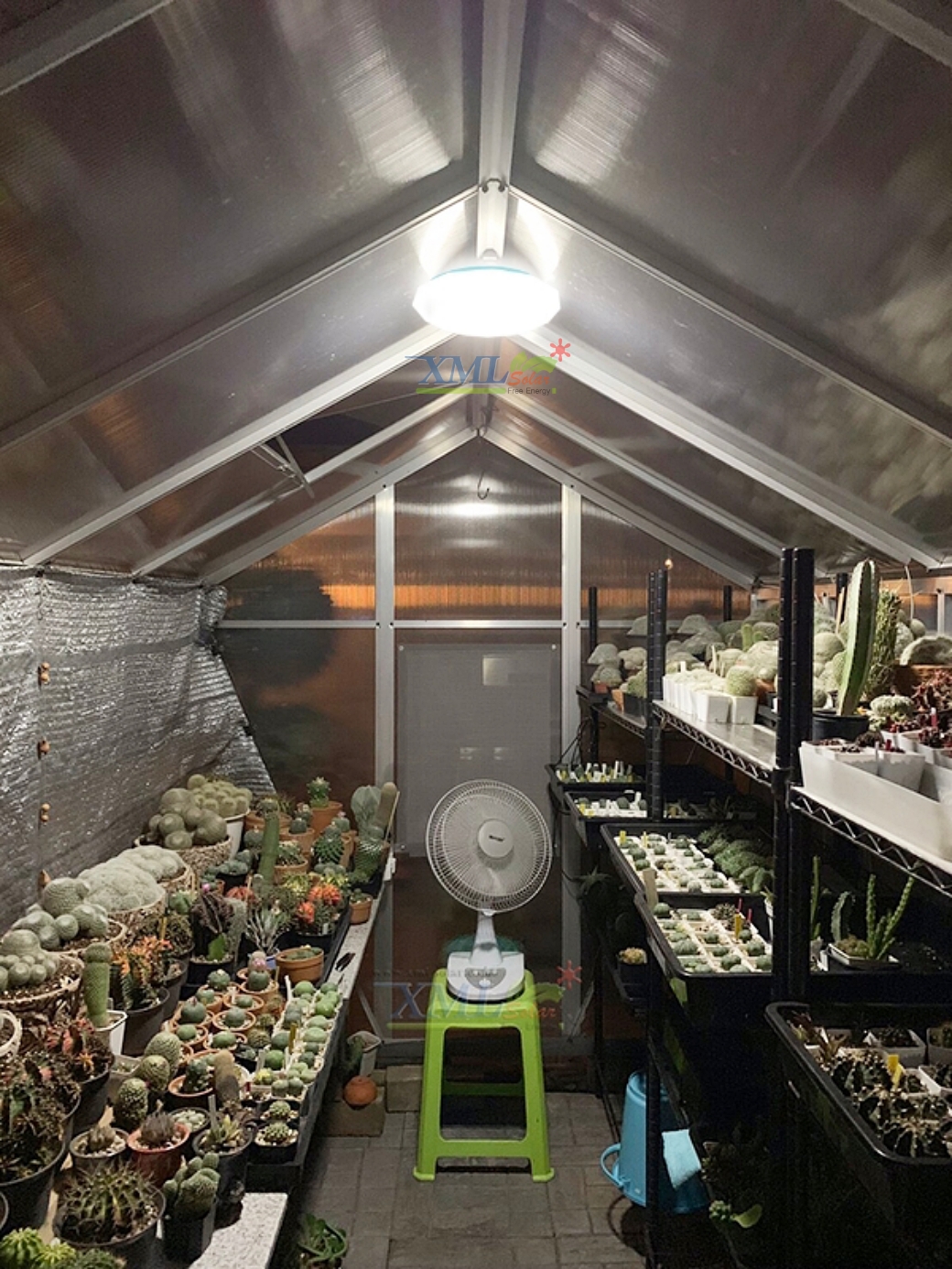 โคมไฟซาลาเปาโซล่าเซลล์ ติดเพดาน-ผนัง 30W Super Bright (แสงขาว)