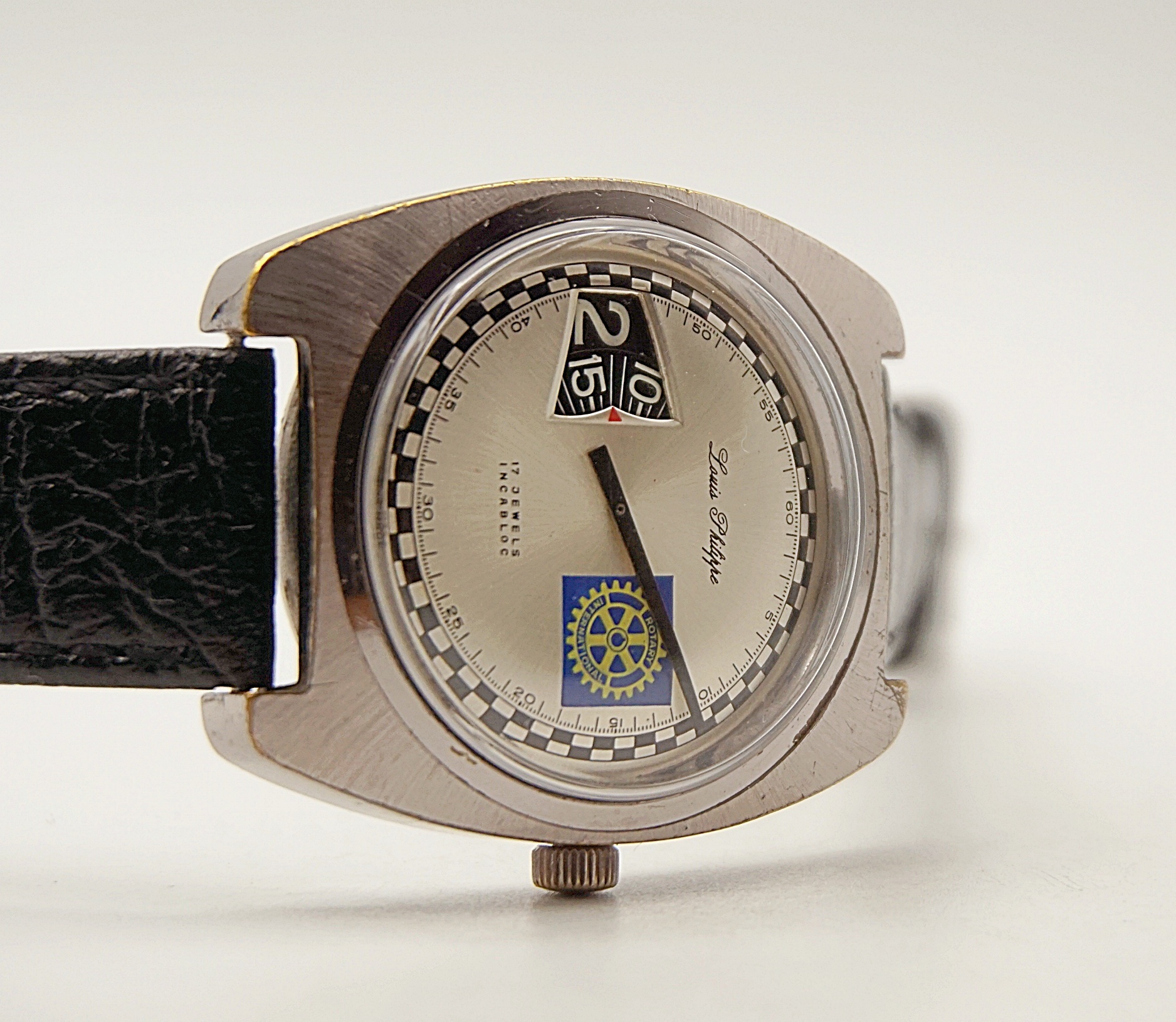 นาฬิกาเก่า LOUIS PHILIPPE ไขลานชั่วโมงกระโดด (Jump Hour)