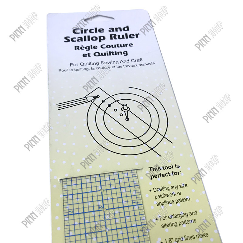 ไม้บรรทัดสำหรับวาดวงกลม งานควิลท์