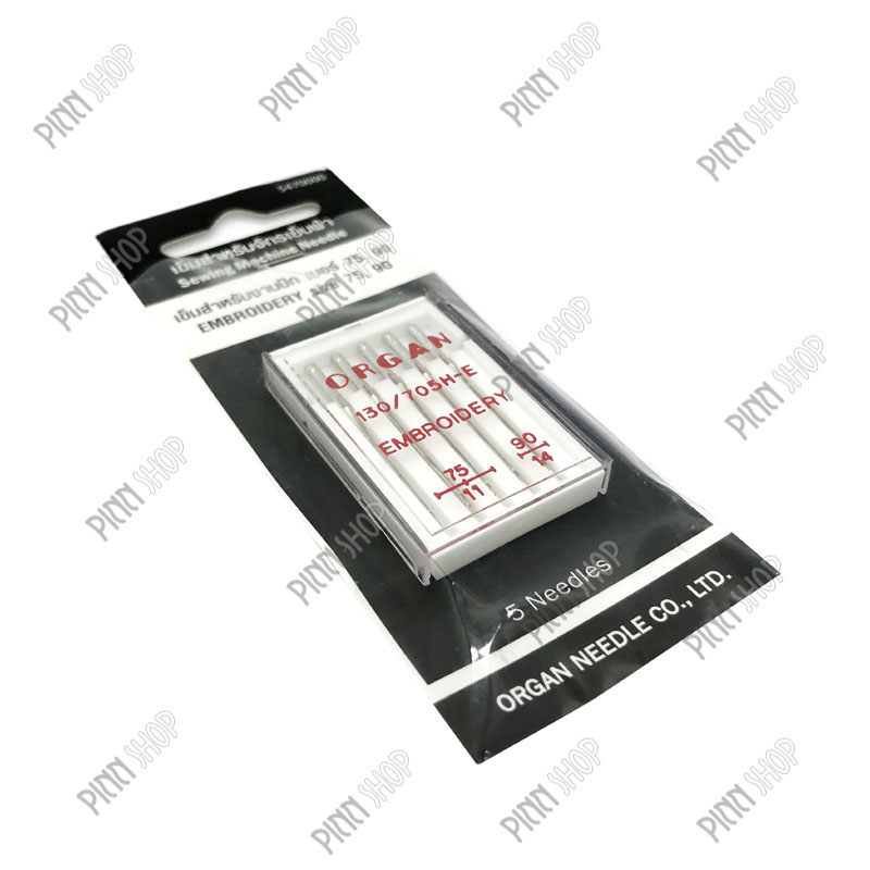 เข็มจักรสำหรับปัก เบอร์ 75/11, 90/14