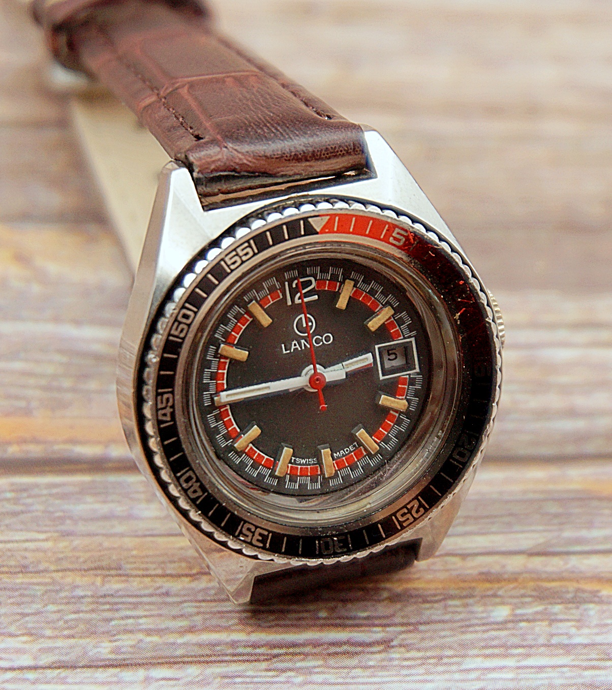 นาฬิกาเก่า LANCO ไขลาน (นาฬิกาผู้หญิง)