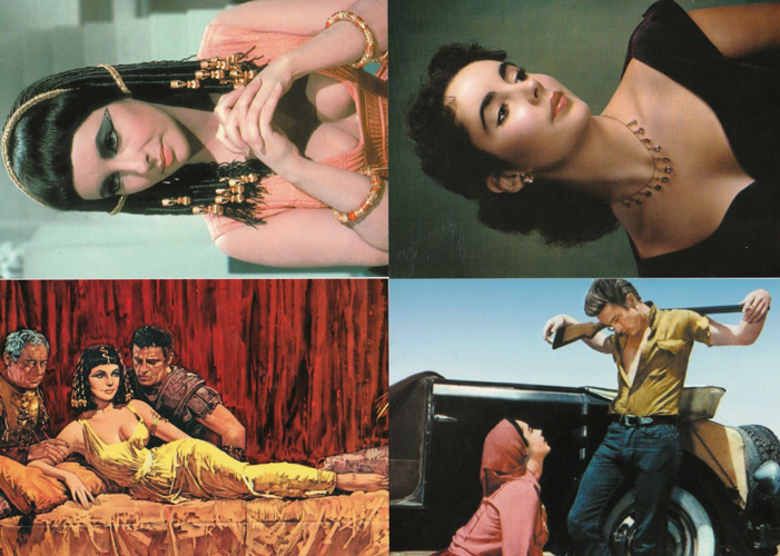โปสการ์ด Elizabeth Taylor ภาพสี 16 ใบ