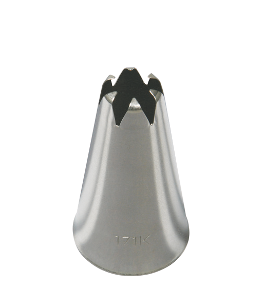 หัวบีบเกาหลี หัวบีบครีม หัวบีบเค้ก ไซส์พิเศษ เบอร์ 171K (นำเข้าเกาหลี) CLOSED STAR TUBES