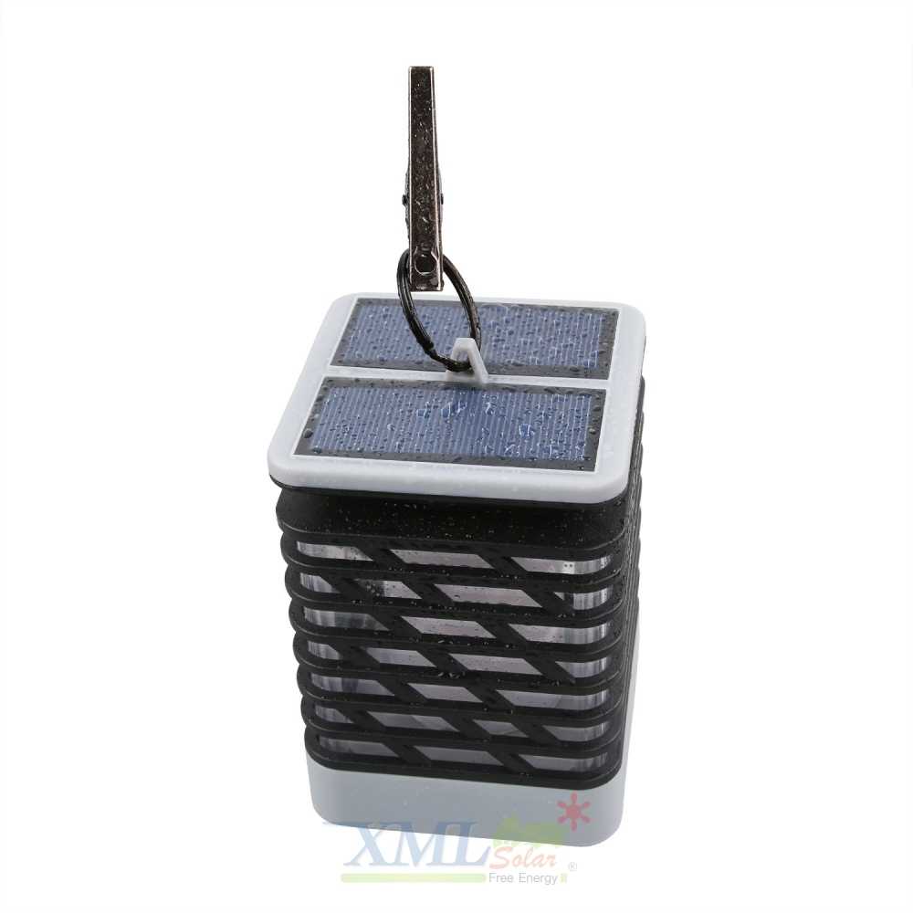 ไฟห้อยโซล่าเซลล์ ทรงสี่เหลียม ตาข่าย (แสง: เปลวไฟเหลืองวอมไวท์)