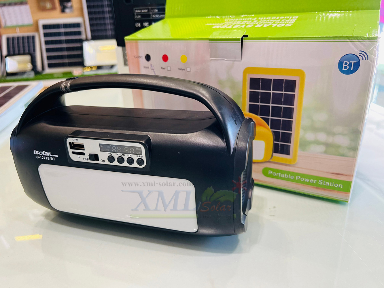 ชุดนอนนาโซล่าเซลล์ (สีดำ) (รุ่นปี 2023) พร้อมวิทยุ ขนาดพกพา 8,000 mAh