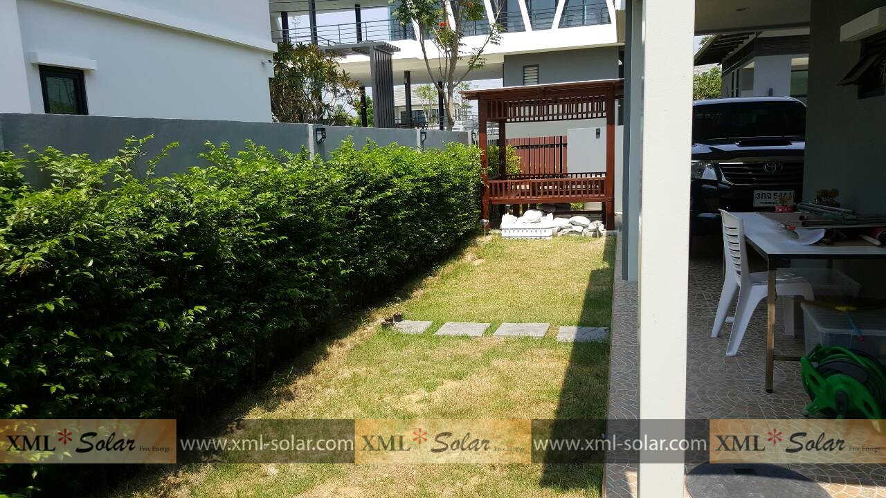 โคมไฟโซล่าเซลล์ ติดผนัง 2 LED ทรง ญี่ปุ่น (เเสง : เหลืองวอมไวท์)