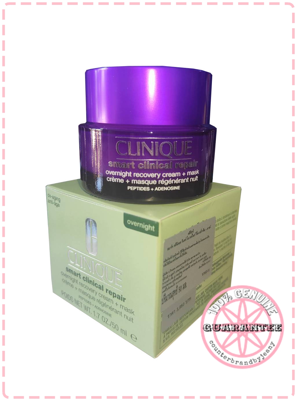 CLINIQUE Smart Clinical Repair Overnight Recovery Cream + Mask