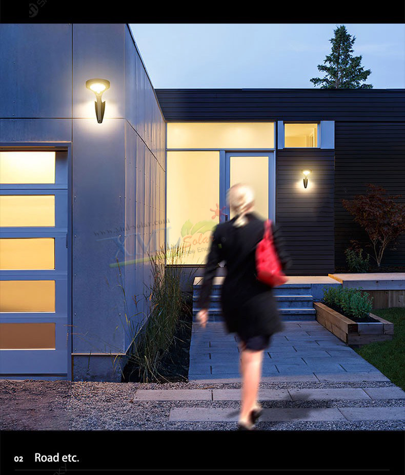 โคมไฟกิ่ง รุ่น ฝักบัว 200 lm + Motion Sensor (แสง : เหลืองวอมไวท์)