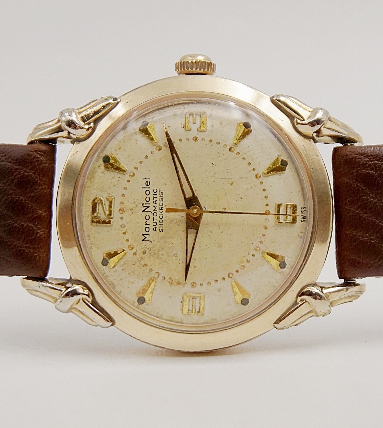 นาฬิกาเก่า MARC NICOLET ออโตเมติก