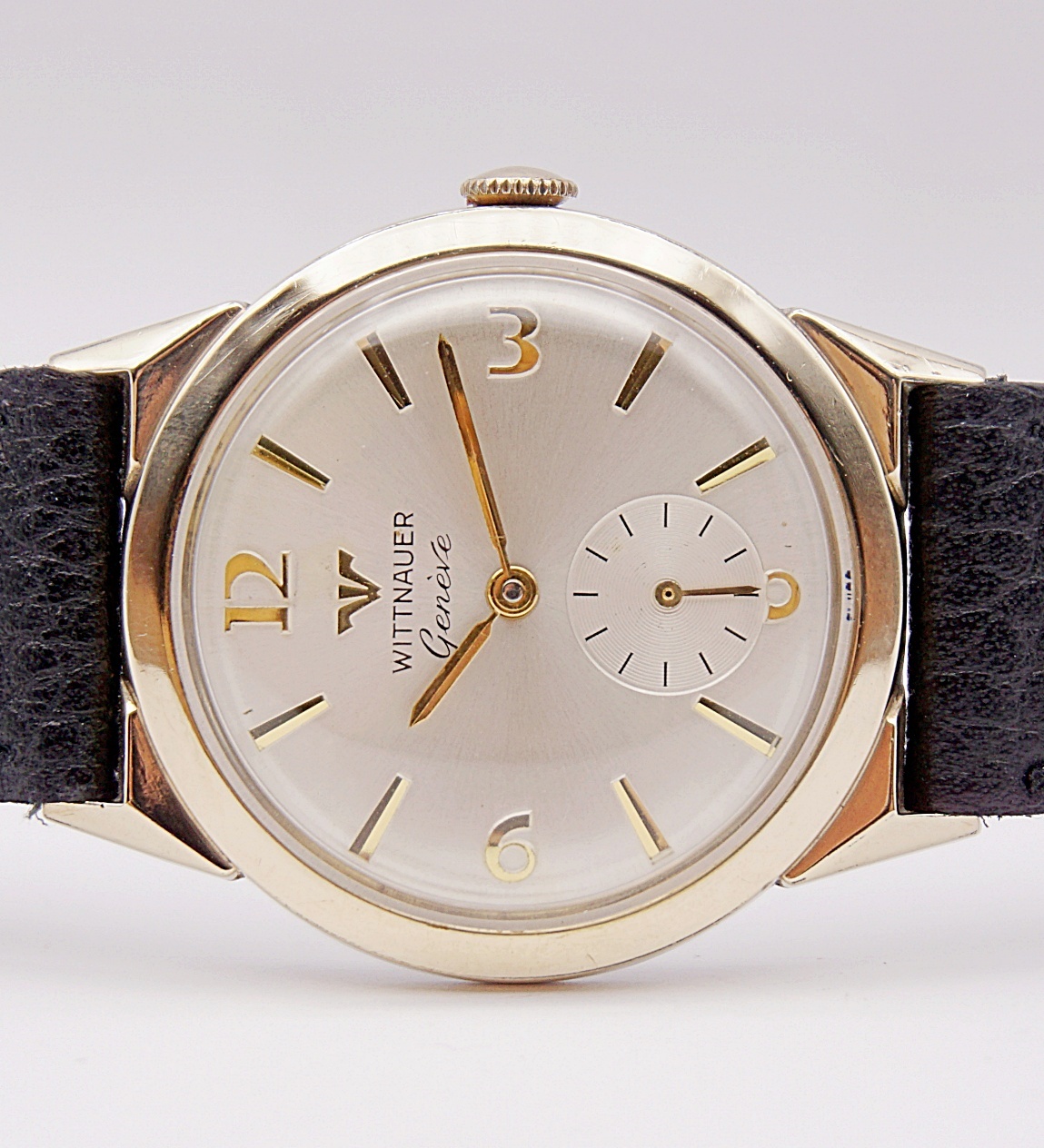 นาฬิกาเก่า WITTNAUER BY LONGINES ไขลานสองเข็มครึ่ง