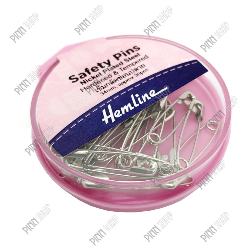 เข็มกลัดซ่อนปลาย ขนาด 34 มม.