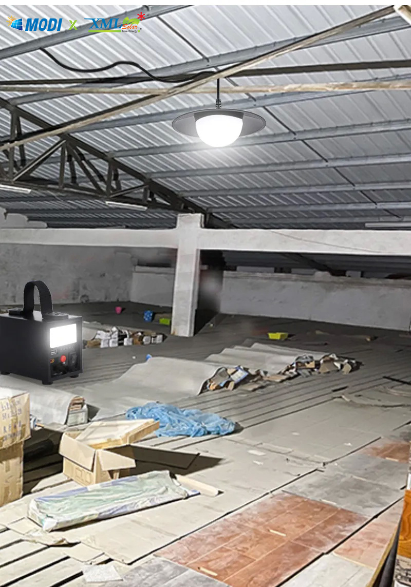 ชุดไฟโซล่าเซลล์อเนกประสงค์ ชุดนอนนา 100W 12000mAh (แสง : ขาว)