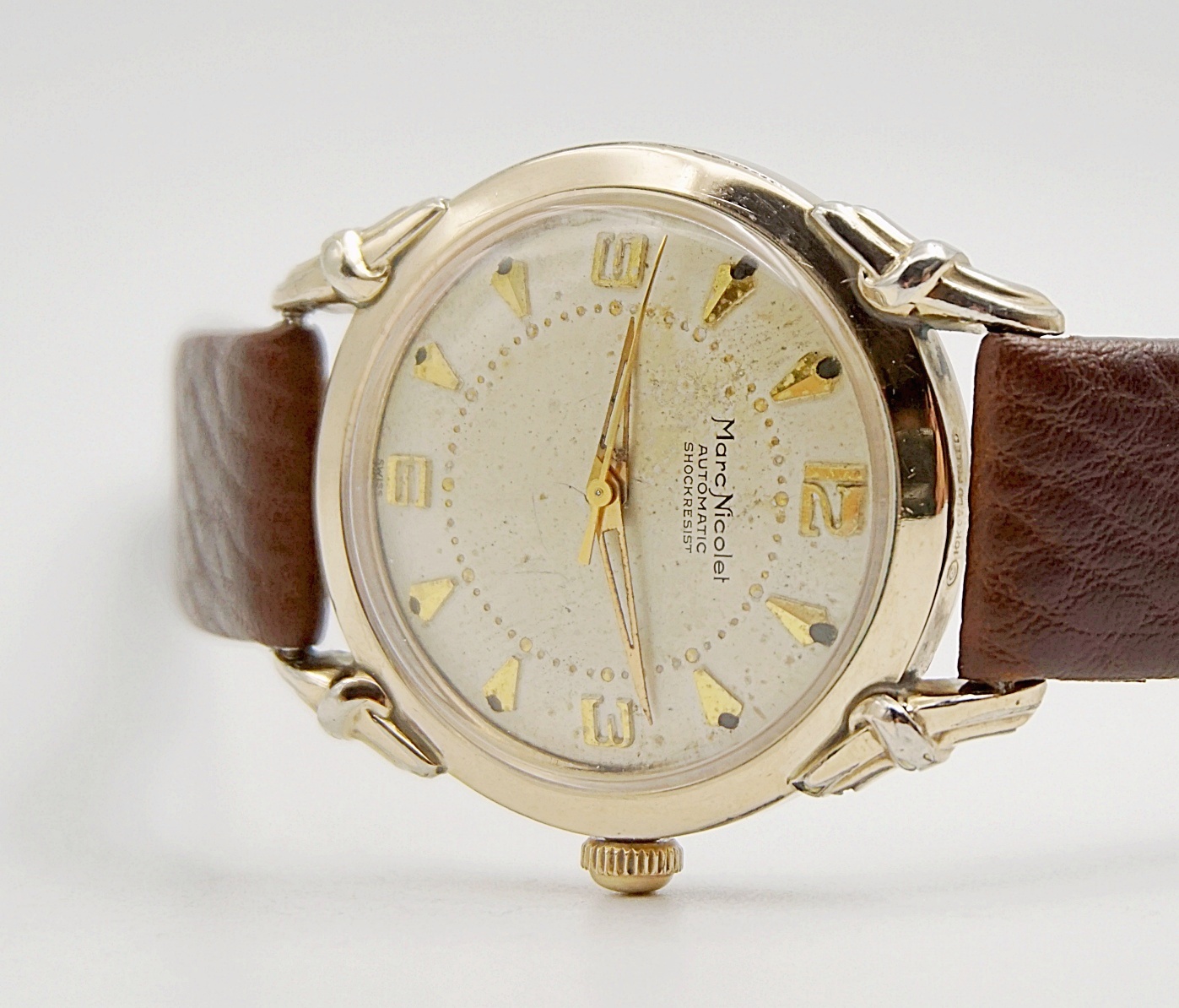 นาฬิกาเก่า MARC NICOLET ออโตเมติก