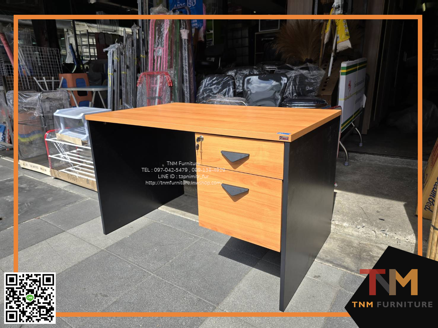 โต๊ะสำนักงาน 120cm.(ลึก75cm.) ST12075A