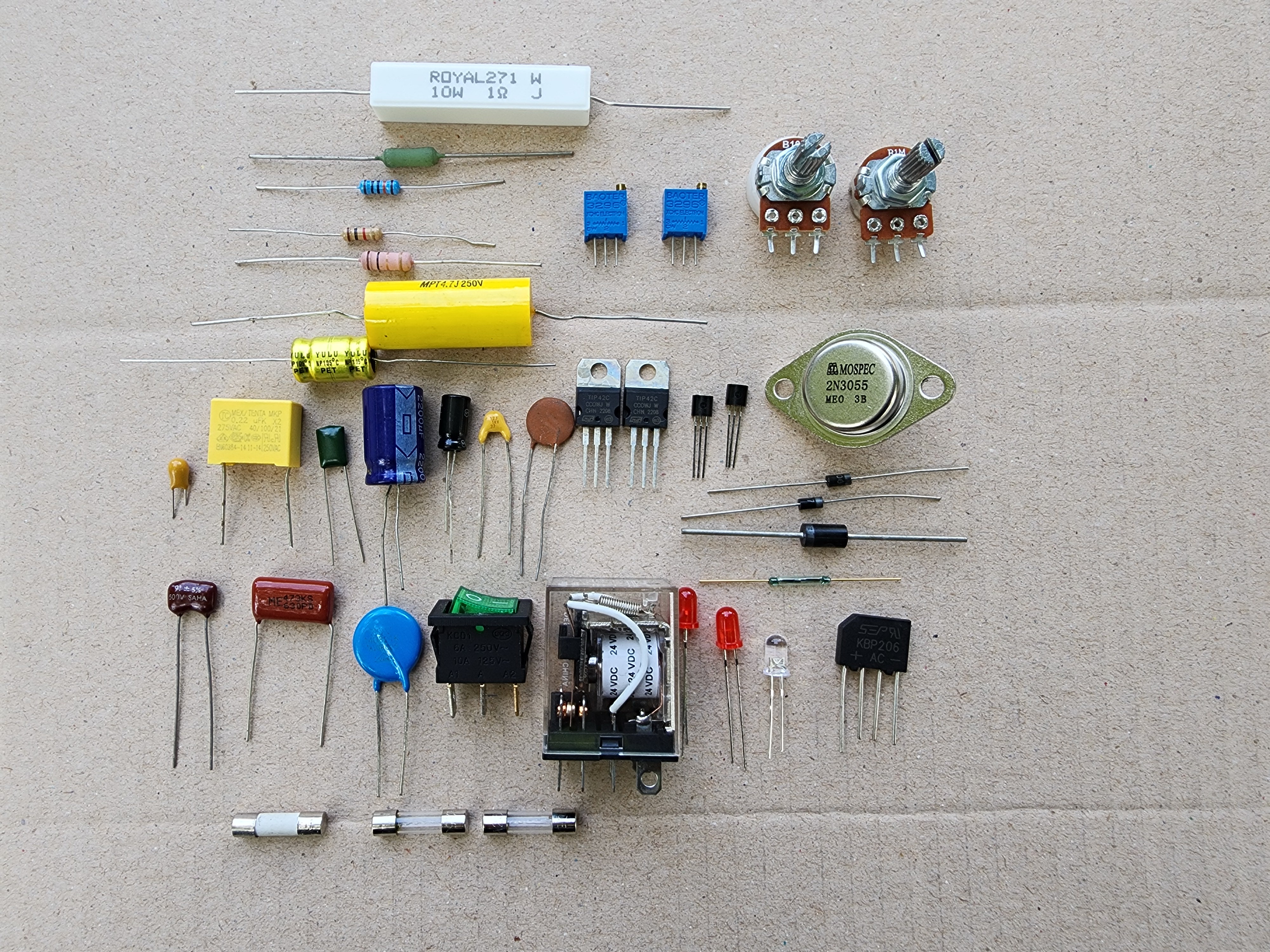 basic electronics electronics components images resistor capacitor Diode transistor LED Fuse relay