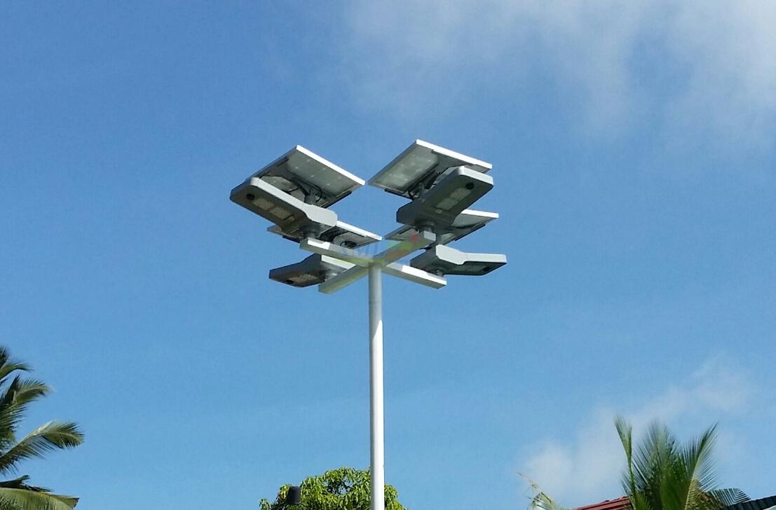 โคมไฟถนนอัจฉริยะ โซล่าเซลล์ 65 Watt Monocrystalline