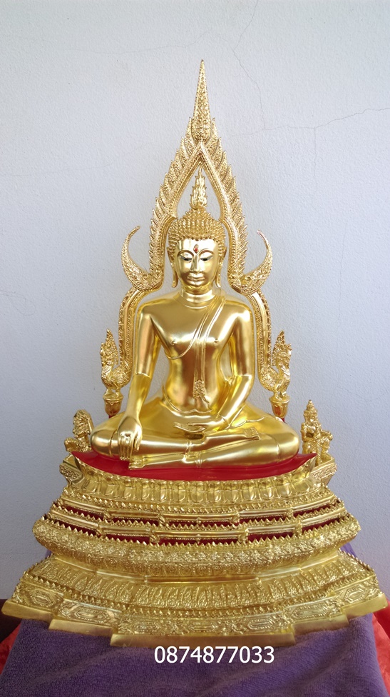 พระบูชา พระพุทธชินราช รุ่น 656 ปี บารมีเทพตาปะขาว หน้าตัก 9 นิ้ว เนื้อทองเหลือง ลงรัก ปิดทองแท้ รหัส0149