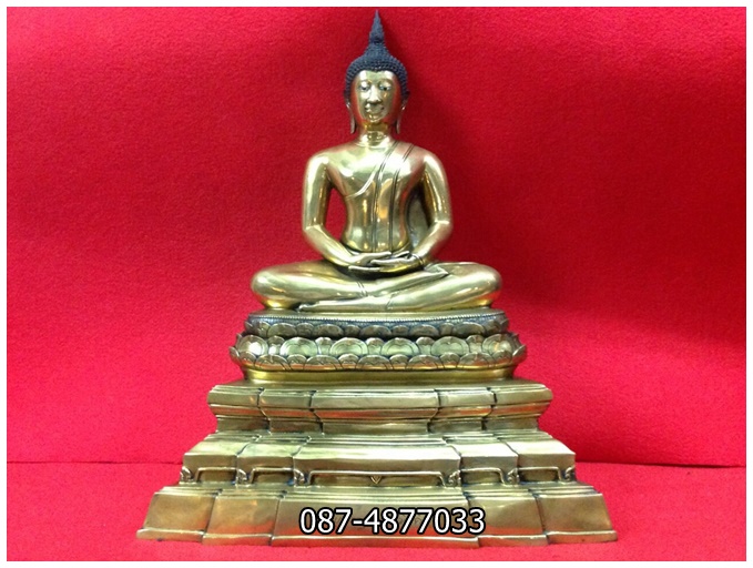 พระพุทธสิหิงค์ วัดราชประดิษฐ์สถิตมหาสีมารามราชวรวิหาร พ.ศ.2529. ขนาด9นิ้วรหัส7609