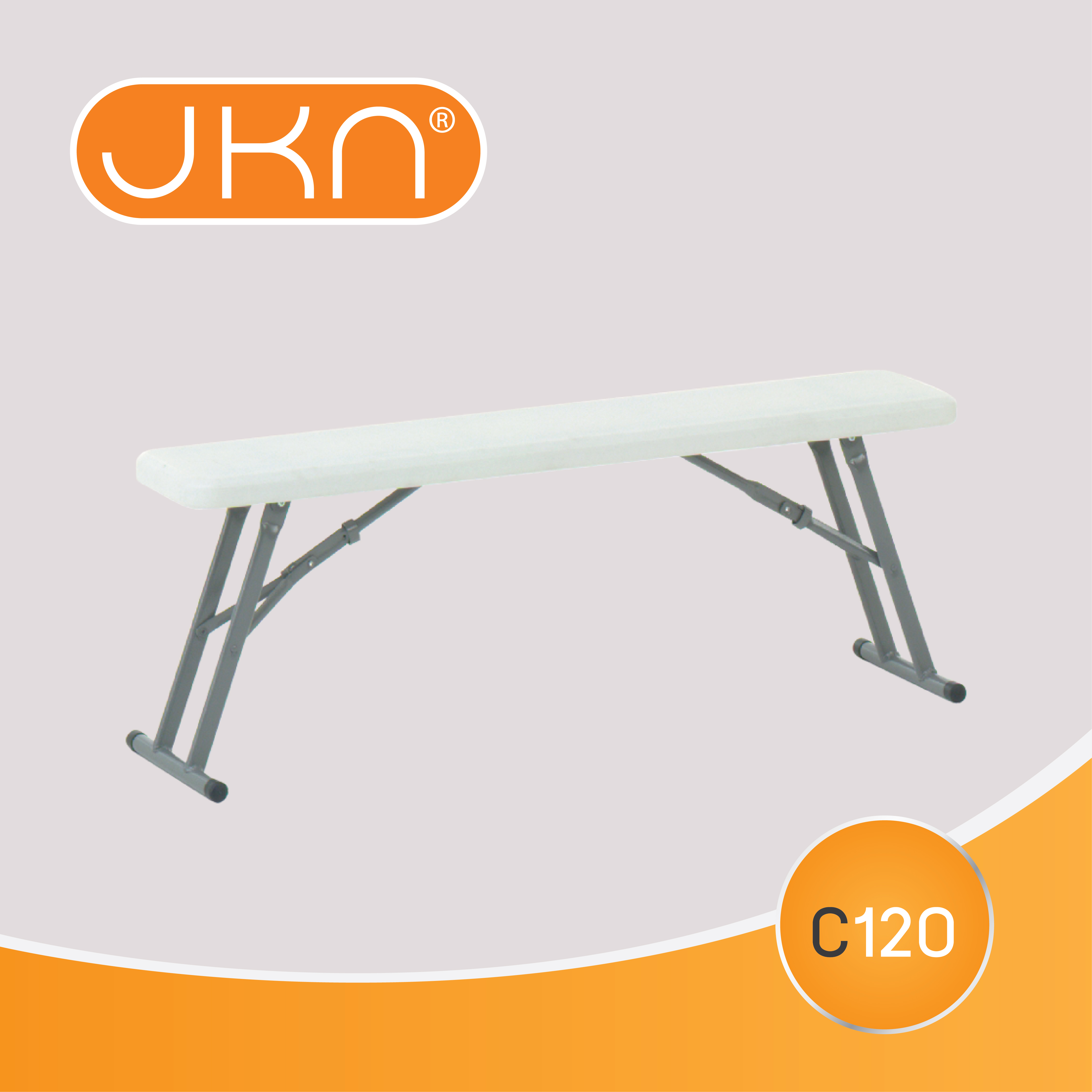 ม้านั่งพับได้เอนกประสงค์ 120ซ.ม. JKN C-120