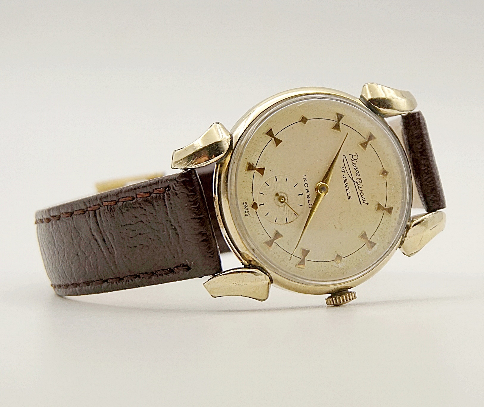 นาฬิกาเก่า PIERRE GIVAUT ไขลานสองเข็มครึ่ง