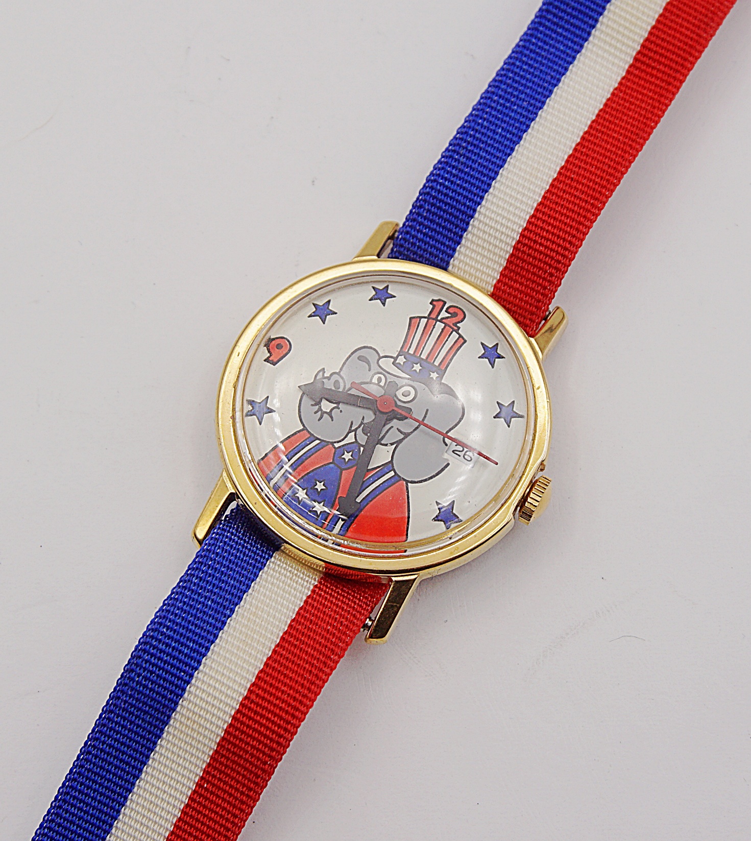 นาฬิกาเก่า REPUBLICAN ELEPHANT ไขลาน