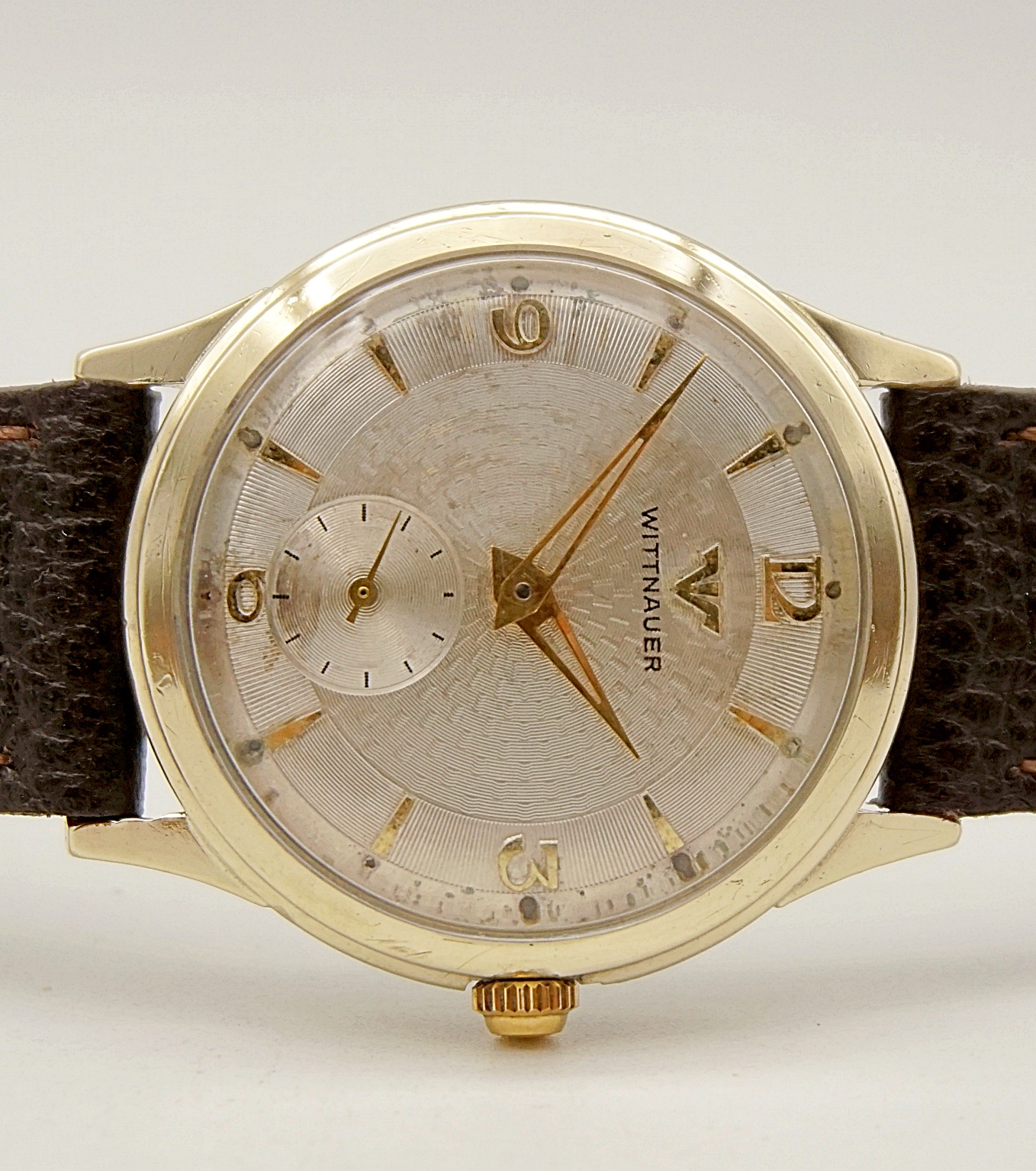 นาฬิกาเก่า WITTNAUER BY LONGINES ไขลานสองเข็มครึ่ง