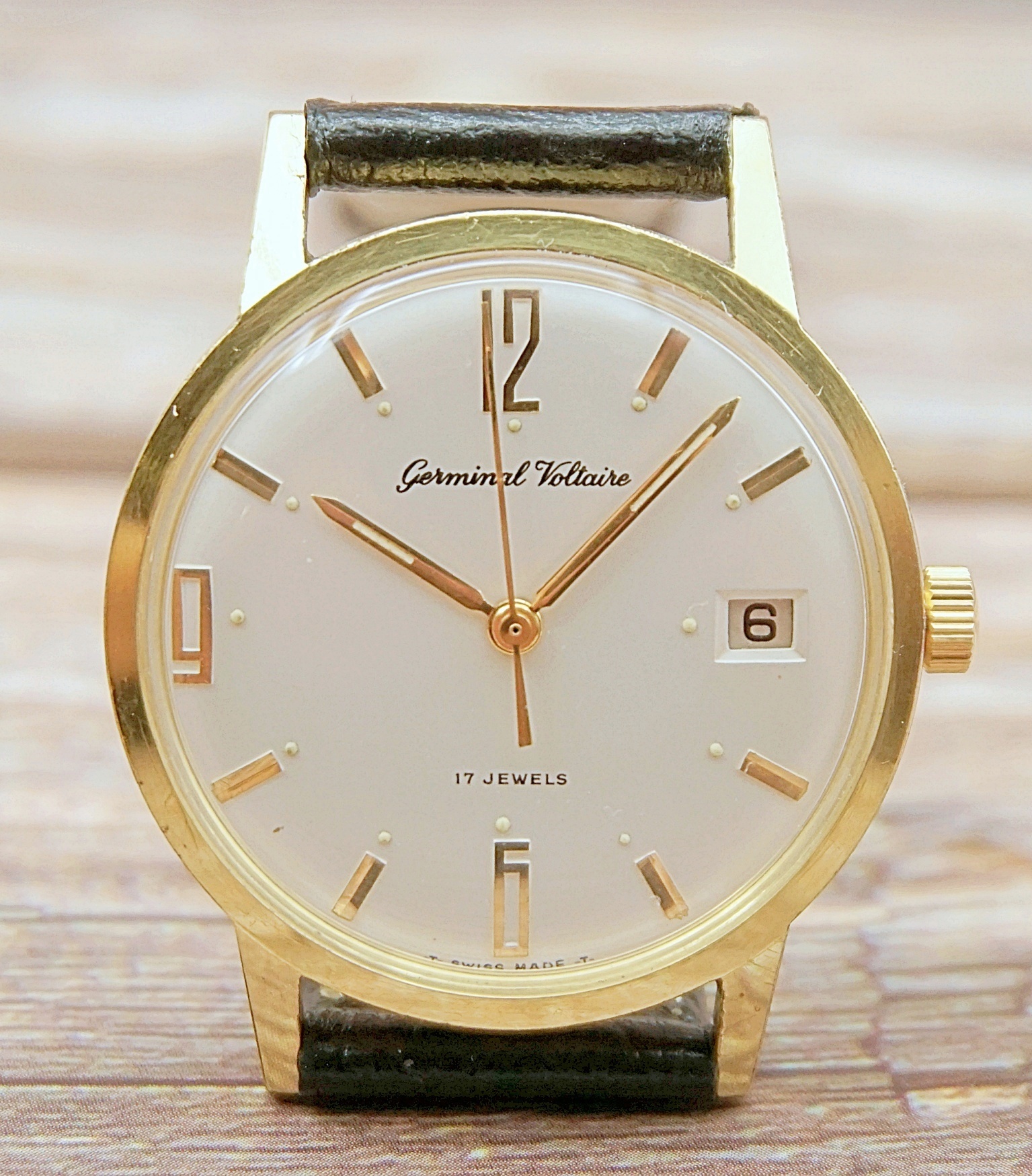 นาฬิกาเก่า GERMINAL VOLTAIRE ไขลาน