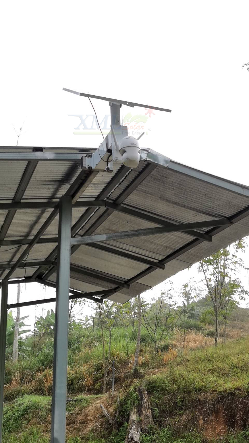 กล้องวงจรปิดโซล่าเซลล์ 40W. / ใช้simcard 4G (1080P) Solar CCTV Camera With 4G