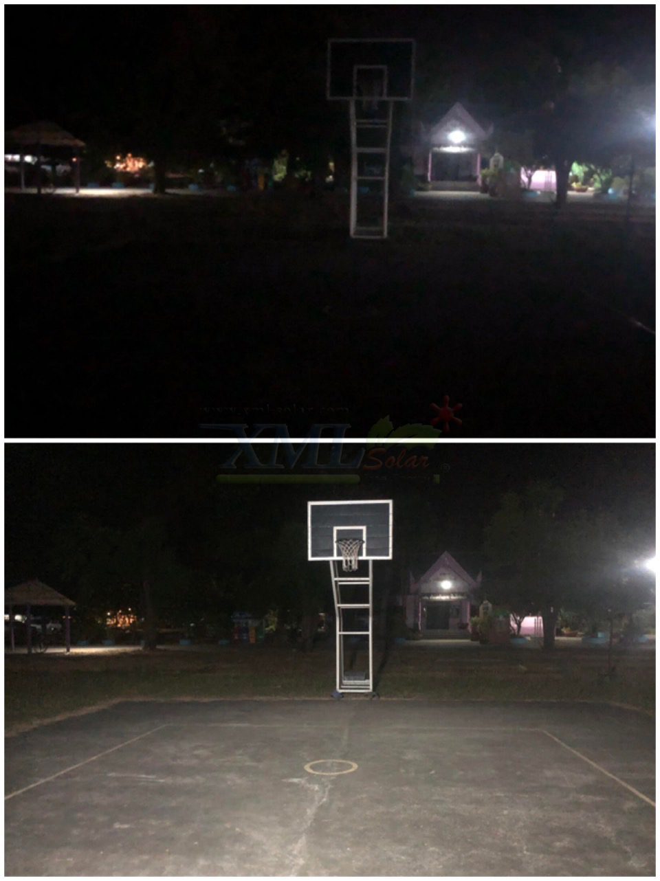 ไฟสปอตไลท์โซล่าเซลล์ 200 W. รุ่น Modi x XML ไซต์ใหญ่ (เเสง : ขาว)