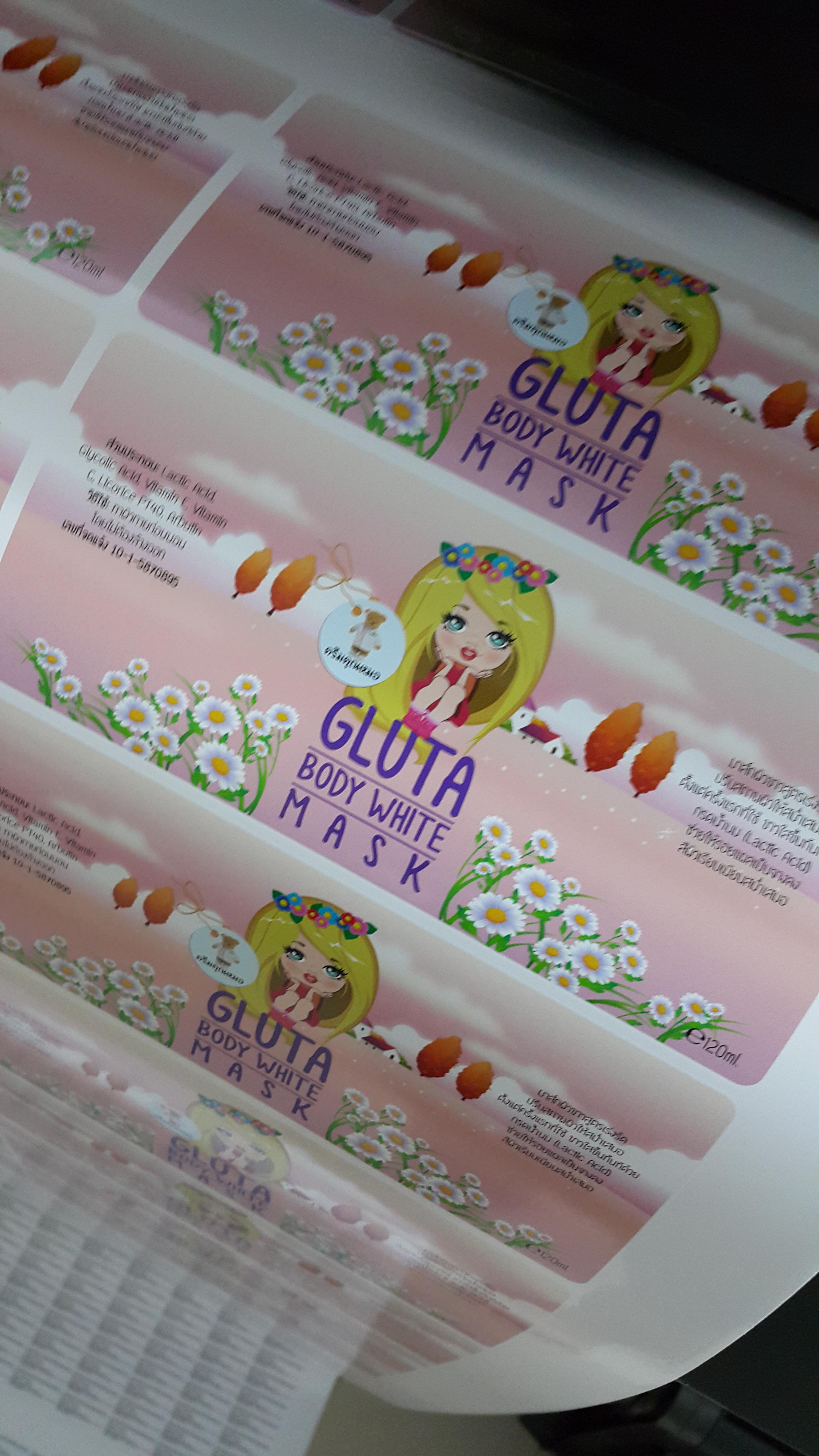 สติ๊กเกอร์พีวีซีขาวเงา