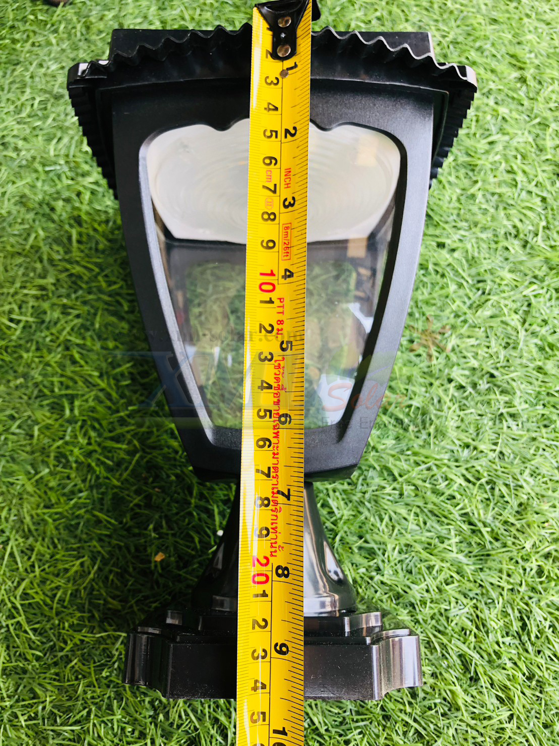 โคมไฟหัวเสาโซล่าเซลล์ JD-X90 (เปิดได้ 3 แสง)(1 แถม 1)