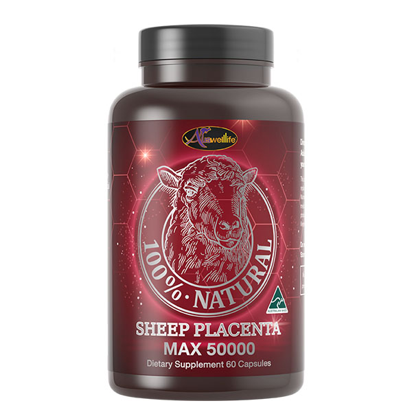 Auswelllife Sheep Placenta Max รกแกะ 50,000 mg รับประกันของแท้ 100%