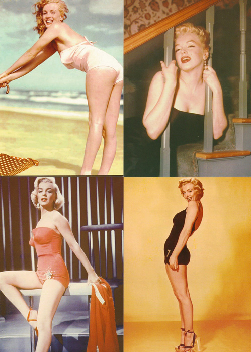 โปสการ์ด Marilyn Monroe ภาพสี 16 ใบ