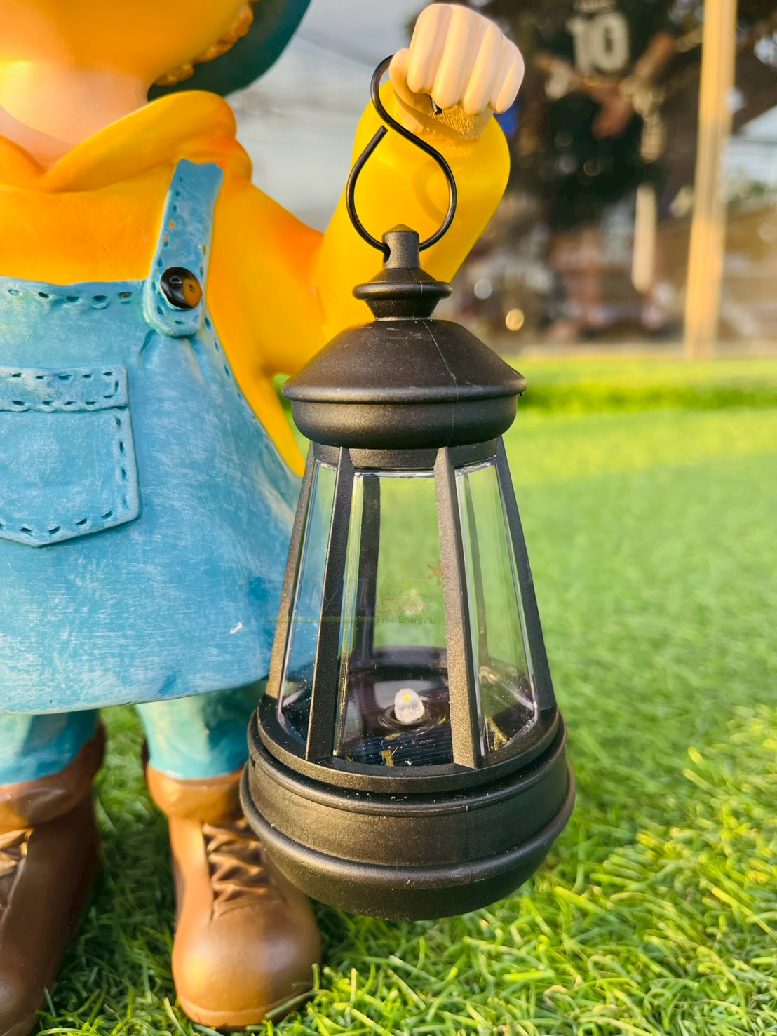 ไฟตุ๊กตาโซล่าเซลล์ ประดับสวน เด็กผู้ชาย 1 LED (แสง : เหลือง)