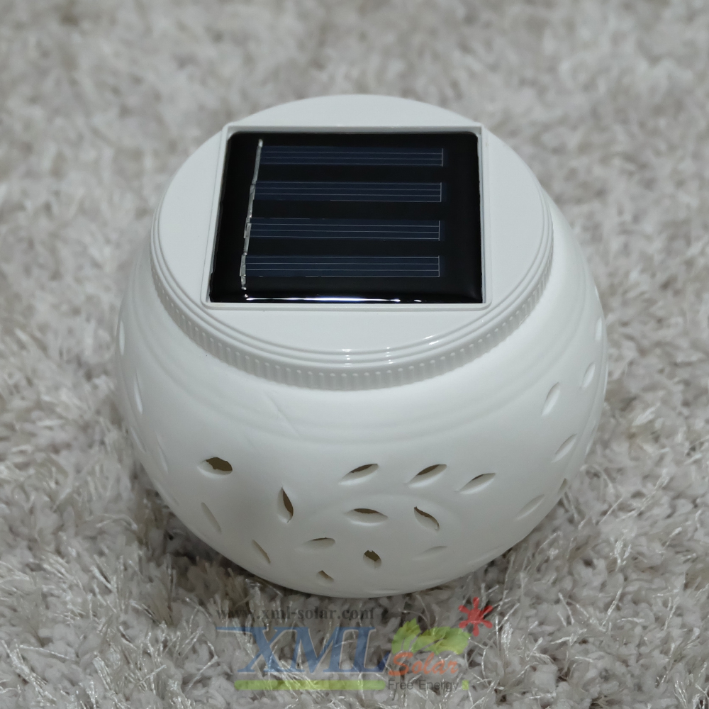 ไฟกระถางโซล่าเซลล์ ตกเเต่งตั้งโต๊ะ (แสง : ขาว , หลากสี)(ไซต์เล็ก)