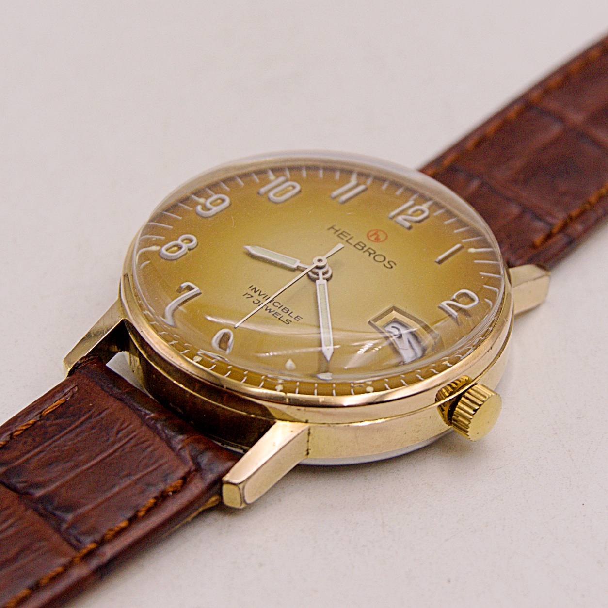 นาฬิกาเก่า HELBROS ไขลาน