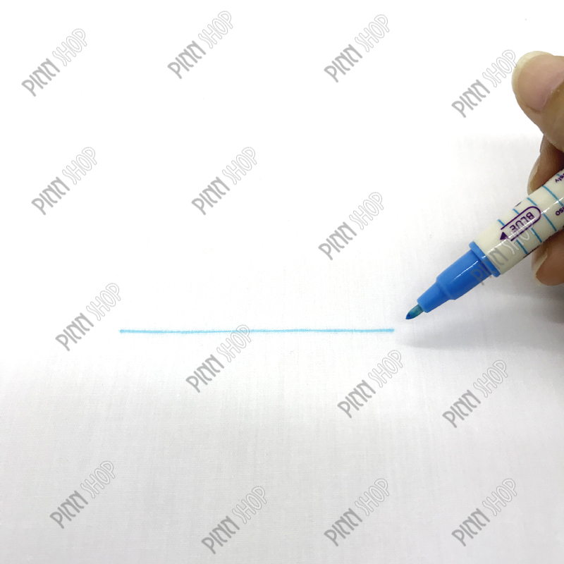 ปากกาแต้มผ้า 2 สี ใน 1 ด้าม (ม่วง-ฟ้า)