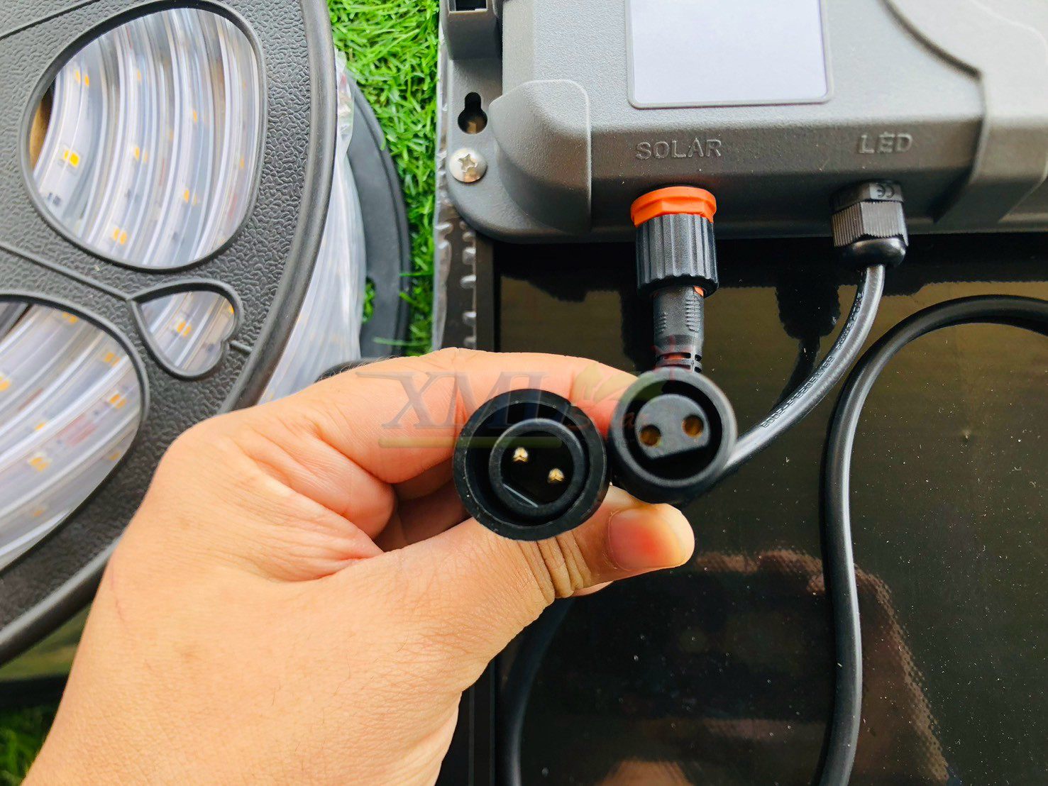 ไฟเส้นโซล่าเซลล์ รุ่น MD-SOLAR-SL10M / 20M / 30M / 50M (แสงเหลืองวอมไวท์)