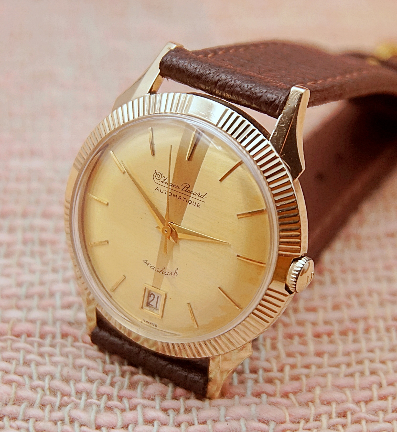 นาฬิกาเก่า LUCIEN PICCARD ออโตเมติก