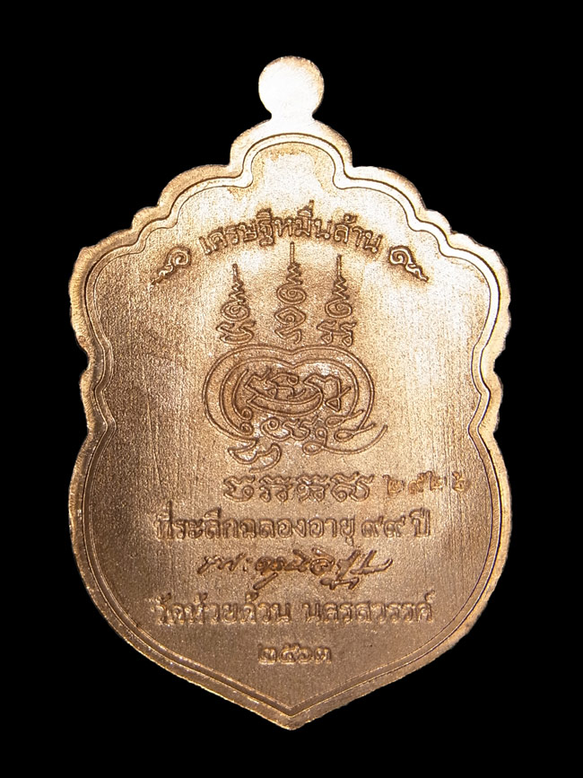 เหรียญเสมาหัวเสือ หลวงพ่อพัฒน์ ปี2563
